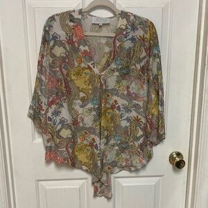 Colorful Paisley Kimono Top